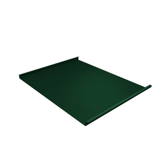 Фальцевая кровля Фальц двойной стоячий Grand Line 0,5 Satin RAL 6005 Зеленый Мох - фото №1